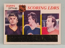 1979-80 Topps Scoring Leaders #163 Gretzky Dionne Lafleur Unscratched Hockey NHL