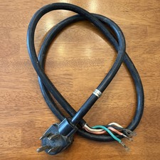 4 Conductor 4 Prong 6 Ft. Universal Electric Dryer Power Cord - 30 Amp