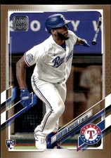 2021 Topps Baseball Gold /2021 Sherten Apostel Rangers 358 RC