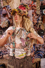 Magnolia Pearl Camo Shae Suspenders NWT