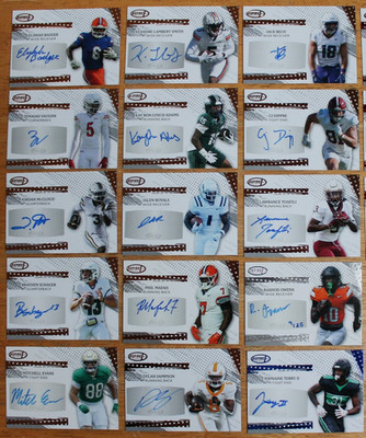 2025 Sage Aspire Football Autograph Auto Rookie Cards Player Pick List 