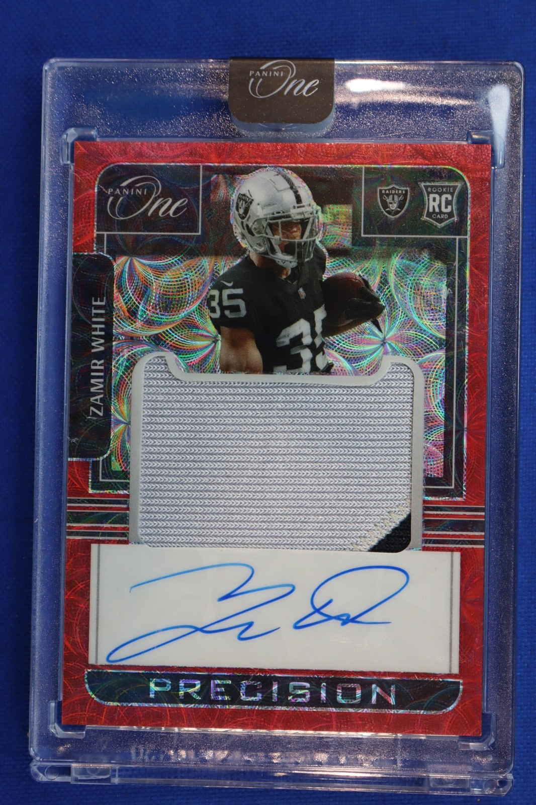 Zamir White Panini One #325 Autograph Patch Red