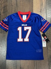 Buffalo Bills NFL Boys Kids Josh Allen 17 Blue Jersey - NWT