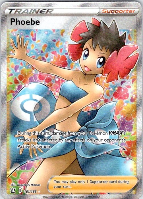 Phoebe (Full Art) Holo Ultra Rare SWSH05: Battle Styles 161/163 NM