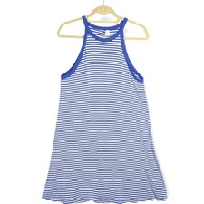 Old Navy Blue White Striped Tank Dress Size Medium