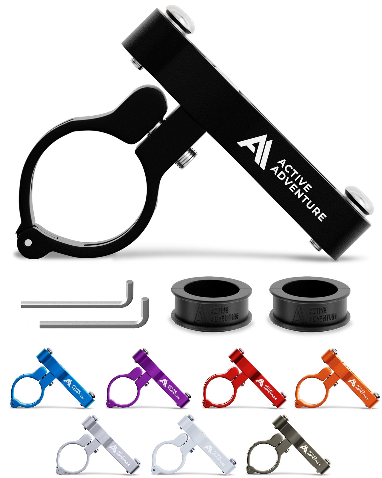 Bike Water Bottle Holder Adapter for Handlebars or Seat Post Water Bottle Hol...