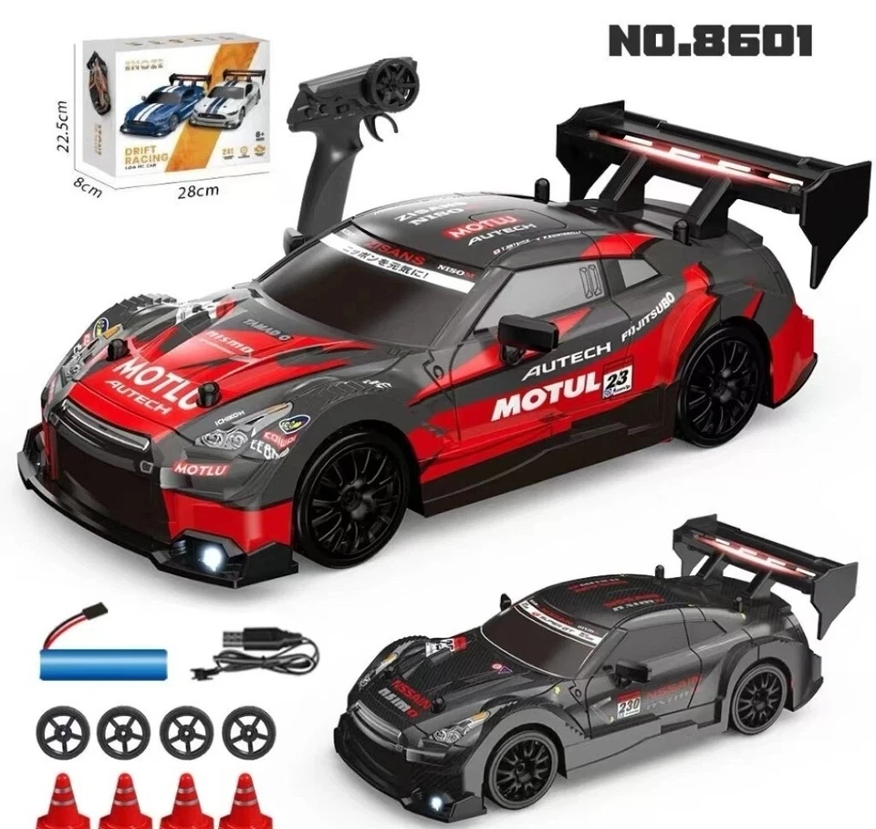 Coche de radiocontrol 30 KM/H RC Drift Car 1/24 2,4 GHz 4x4 control remoto deportivo carreras en carretera Foto 4 de 4