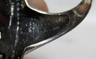 Clear Stone Sterling Silver & 14K Statement Ring w/ Marcasites ~ 12.7g ~ 5-E380 — photo 7