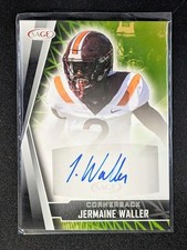 Jermaine Waller 2022 SAGE #A-JW3 Autographs Black Virginia Tech Hokies Auto