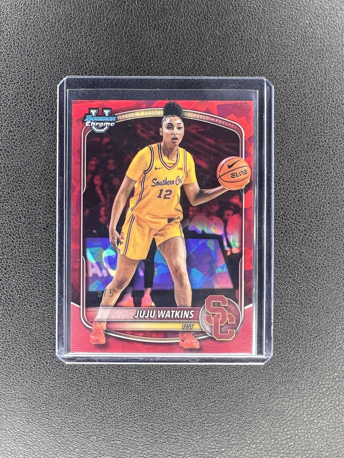 2025 Bowman Chrome Sapphire Juju Watkins Red /5