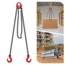 5/16 in*10FT Adjustable Chain Sling with Grab Hook Lifting Chains 5T/11023 lbs