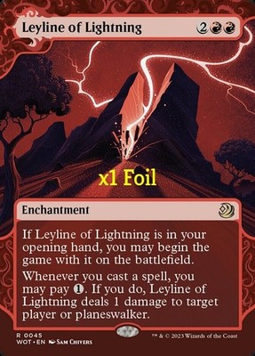 MTG Foil Wilds of Eldraine: Enchanting Tales WOT Leyline of Lightning MINT