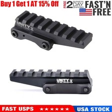New Sealed Unity Tactical Fast Optics Riser Black Fst-orb-usps Fast Free Ship