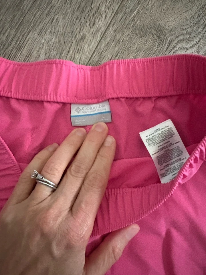 Columbia Niñas Pantalones Cortos CAMINATA Senderismo Omni-Mecha Secado Rápido Pull On Grande 14 16 Foto 3 de 3