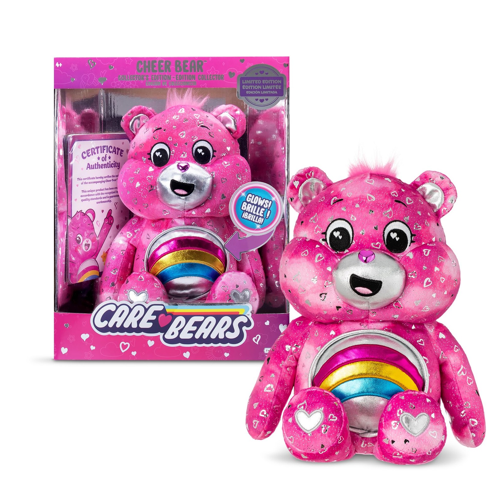 Коллекционное издание Basic Fun Care Bears Cheer Bear 35-сантиметровые плюшевые игрушки для ухода за мишками 9290₽