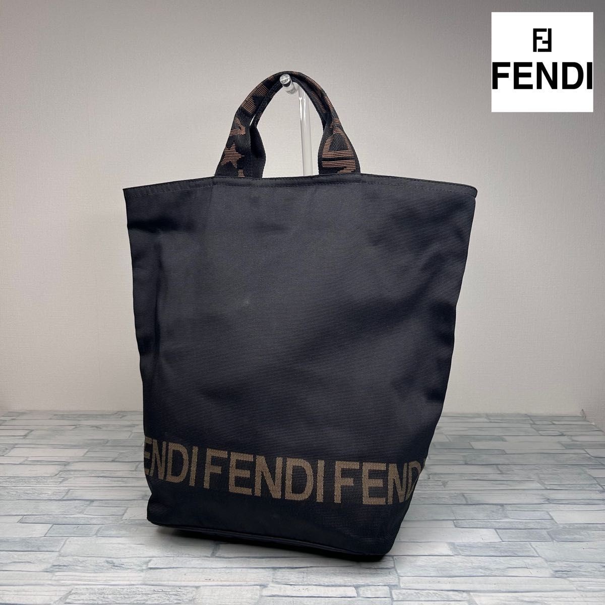 Vintage FENDI 90s Tote Bag Rare Designer Handbag