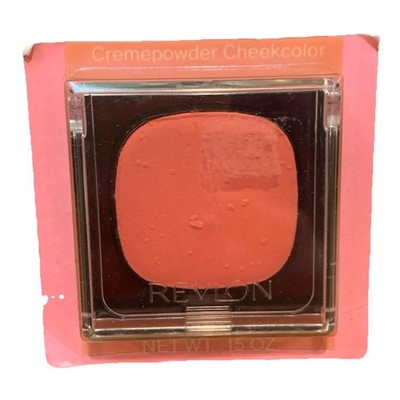 Revlon Young Blush Coral Vintage 1980s Cremepowder Cheekcolor in Package NOS New