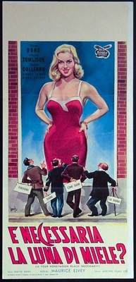 CINEMA locandina E' NECESSARIA LA LUNA DI MIELE? Diana Dors