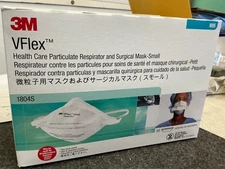 3M VFlex 1804S Particulate Respirator N95 Small Surgical Face Mask 50/Box 2026