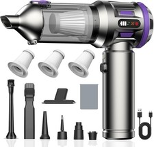 Handheld Vacuum Cleaner, 25000Pa Powerful CarVacuum Cleaner, 4-in-1 Hand Held Va