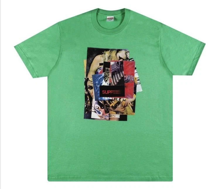T shirt Supreme Stack vert S Supreme non ouvert