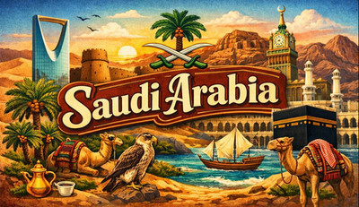 Saudi Arabien Kühlschrankmagnet Souvenir Geschenk Naher Osten Kultur Wahrzeichen Reise