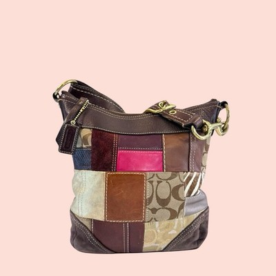 COACH Y2K Vintage Limited Edition Holiday Swing Duffle Bag Leather