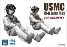 1/35 USMC UH-1Y Venom Pilots Duo PARA ACADEMY R70-35 por R2 Miniatures