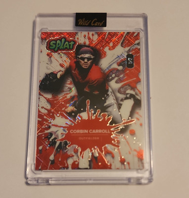 Wild Card 2024 Splat Corbin Carroll Baseball Card SBRED06-CC Serial #1/2