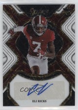 2023 Panini Select Draft Picks White Lazer Prizm 48/49 Eli Ricks Auto 2s2