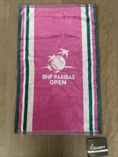 NEW BNP INDIAN WELLS 2026 Towel     16&rdquo;x 26&rdquo; Pink/ White/Green