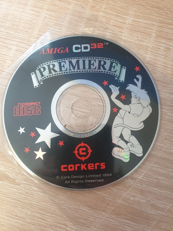 AMI563 AMIGA CD32 - Core Design/Corkers "Premiere" CD  only TESTED on PC only