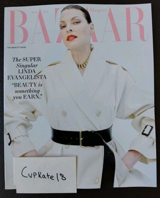 Harper's Bazaar Magazine May 2025 Linda Evangelista Cover Beauty Issue NEW LABEL