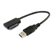 cablecc USB 3.0 to 7 6 13pin Slimline Sata Adapter Cable Slimline-SATA 7 6Pin