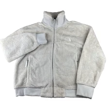 The North Face Osito  Fleece Jacket Women's Cream Long Sleeve Short Full Zip
