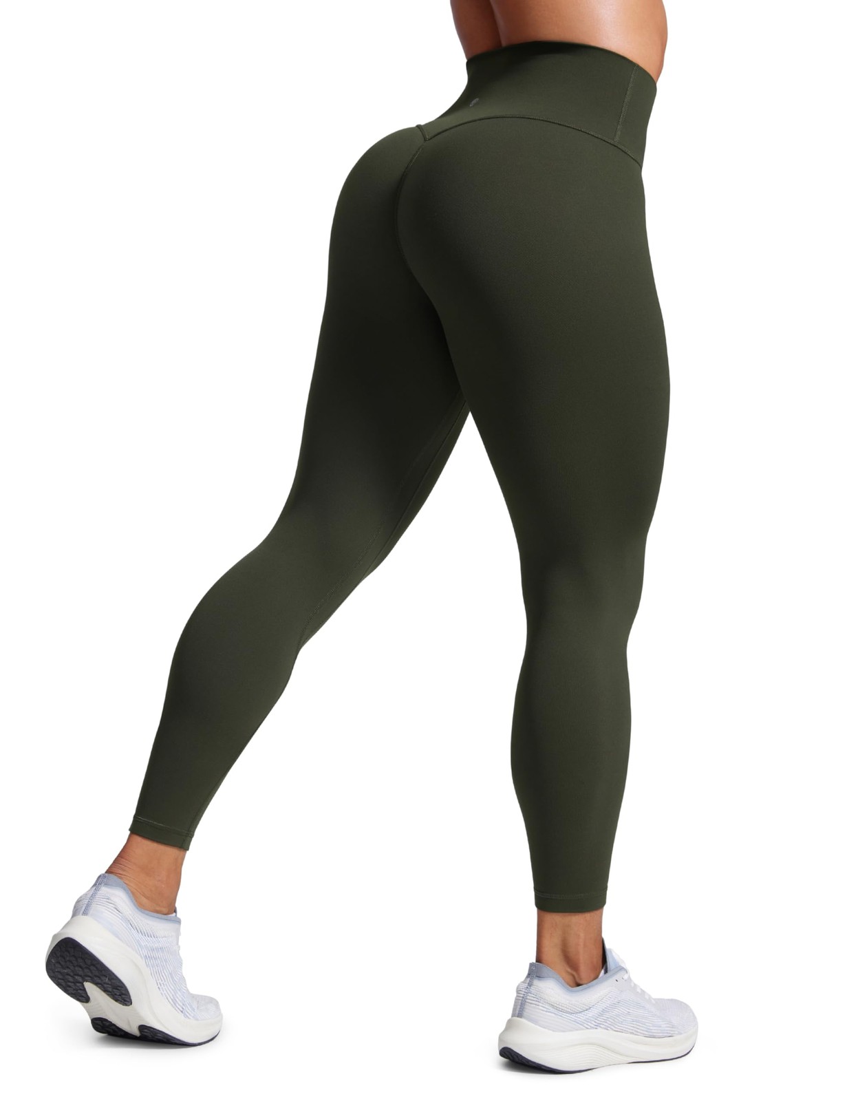 CRZ YOGA Butterlift Women's Scrunch Butt Gym Leggings 25'' - No Front Seam Ruche