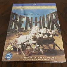 Ben-Hur 3-Disc Ultimate Collectors Edition  Blu-ray, 1959 Slipcover New 