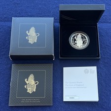 2017 LION OF ENGLAND QUEENS BEASTS SILVER PROOF 1oz COIN ROYAL MINT 2E986