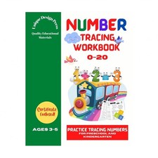 Number Tracing Workbook: Practice Tracing Numbers 0-20 for Preschool and Kind...