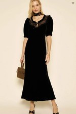 RIXO Ilene Velvet Midi Dress