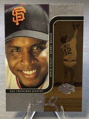  BARRY BONDS & STEVE FINLEY 2006 Topps Co-Signers Changing Faces Bronze /125! 