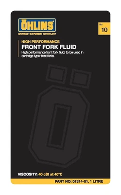 OLIO OHLINS FRONT FORK FLUID HIGH PERFORMANCE 10W FORCELLA SOSPENSIONI COD.01314