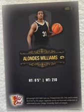 2021-22 Wild Card MATTE ALONDES WILLIAMS MB-5 120/150 Touch basketball