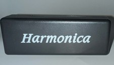Diatonic Harmonica, 10-Hole, Black Gold, Metal Plastic, High Polish, with Case