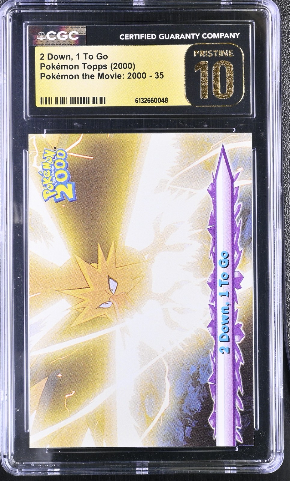 Pokemon Card 2 Down, 1 To Go 35 The Movie 2000 Topps CGC 10 PRISTINE