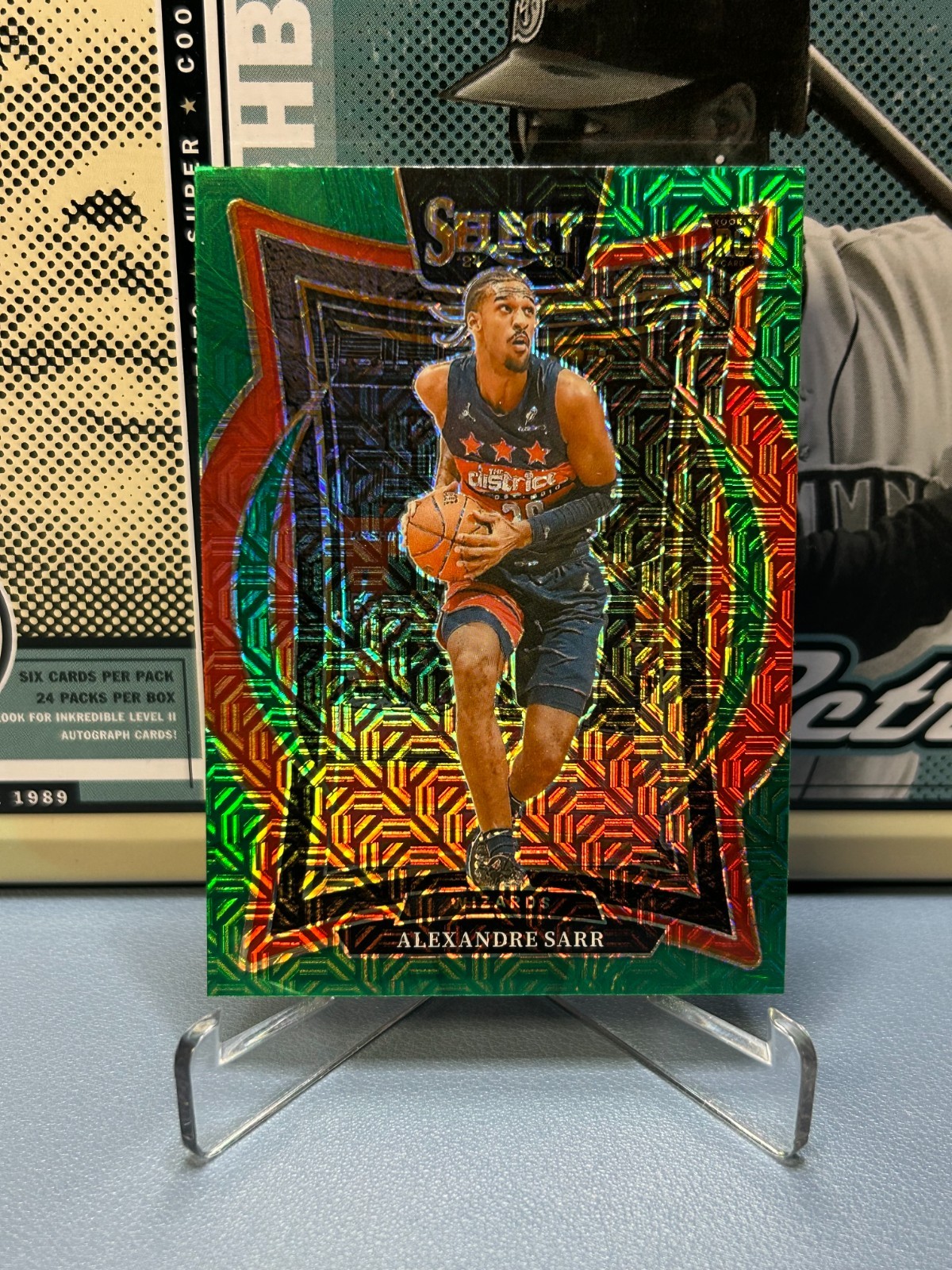 2024-25 Select Green Mojo Prizm #73 Alexandre Sarr RC