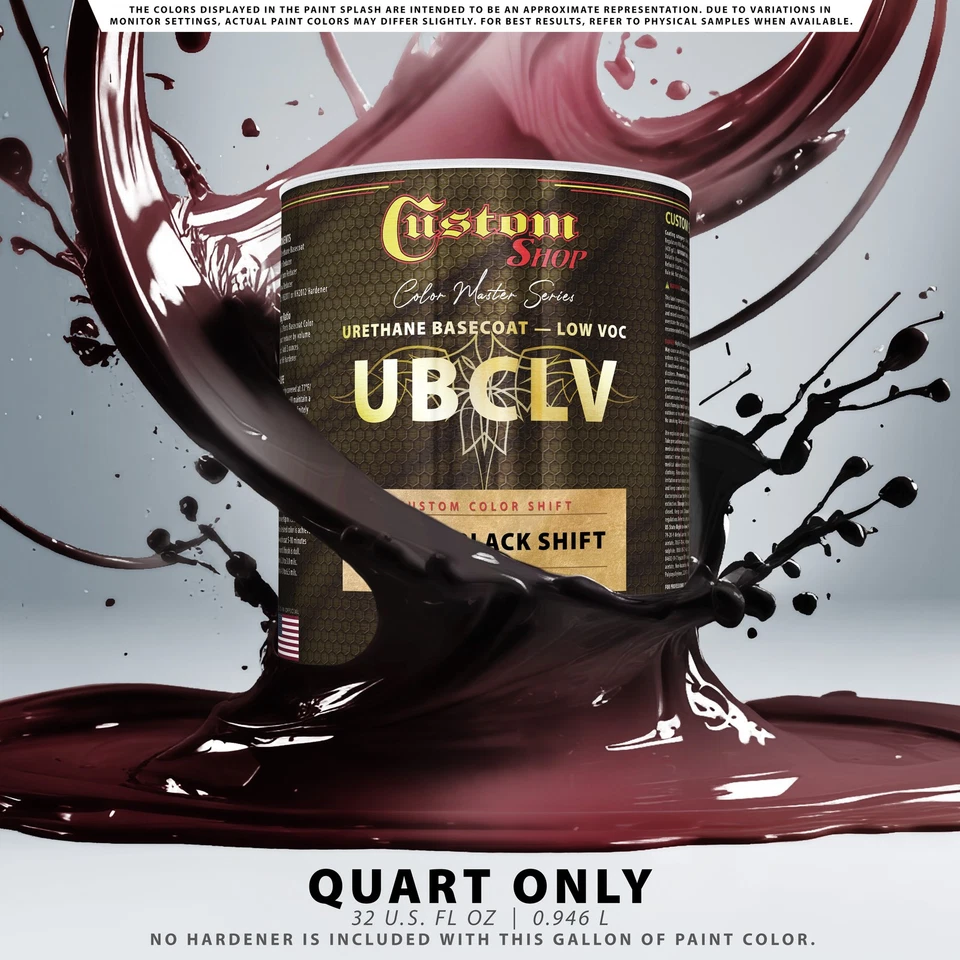 CCS Custom Color Shift Automotive Paint - Red to Black Shifting Effect - Quart - Image 2 of 4