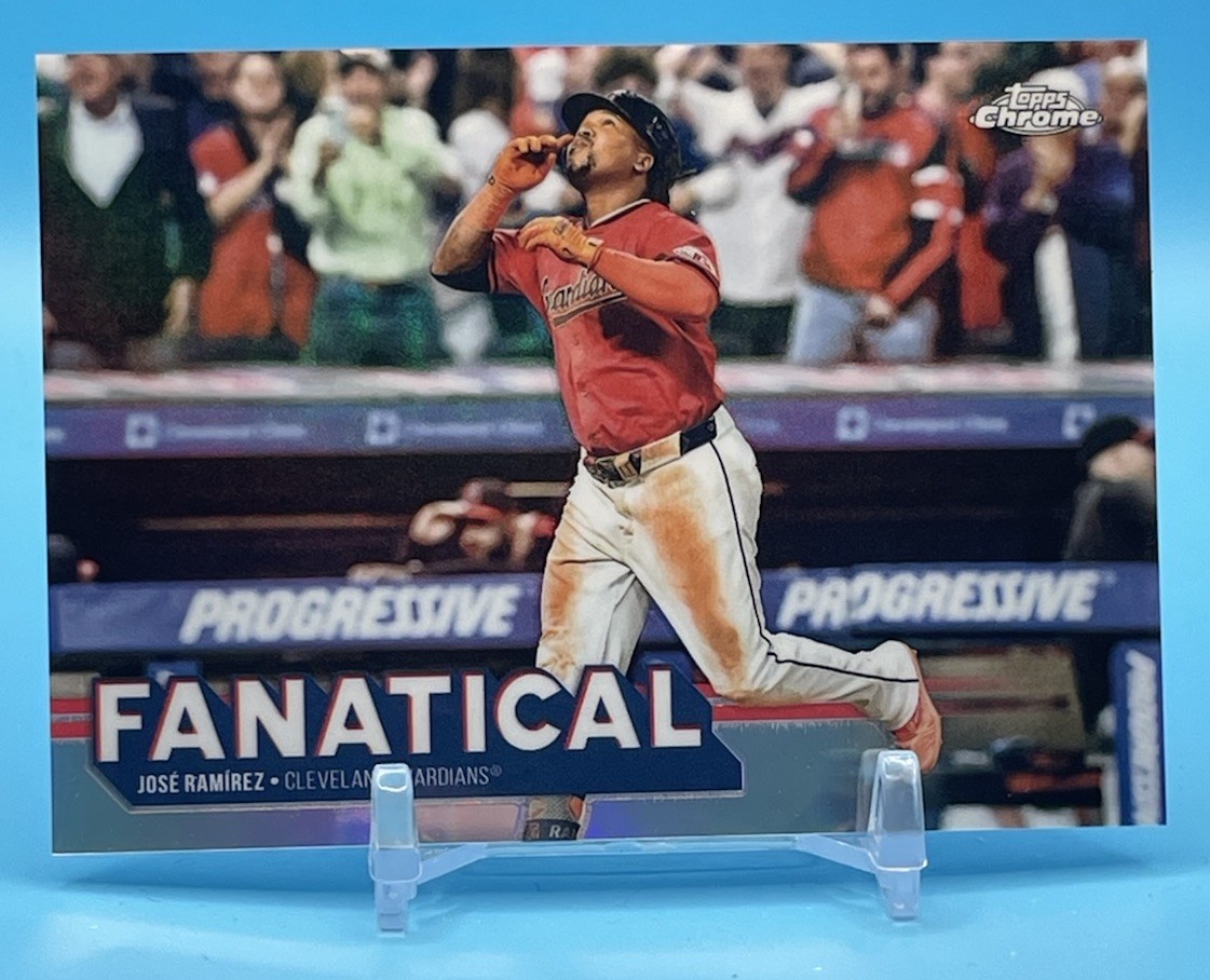 Topps Chrome 2025 Jose Ramirez Fanatical FAN-7 Cleveland Guardians Case Hit SSP