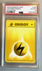 Pokémon Card 1999 Base Set  1st Edition LIGHTNING ENERGY  100/102  PSA 6