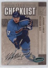 2005-06 Parkhurst Team Checklist Facsimile Auto 56/100 Ilya Kovalchuk #672 13h2